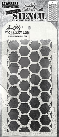 Tim Holtz Layered Stencil - Brush Hex